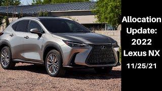 Allocation Update: 2022 Lexus NX Search