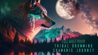 Full Wolf Moon : Shamanic Drum Journey :Tribal Ambient Meditation