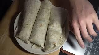 ASMR - CRISPY CHICKEN WRAPS EATING SOUNDS