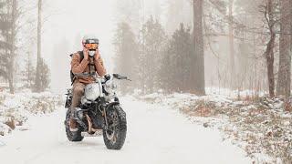 Riding In Snow | BMW R NineT Scrambler | Off Road