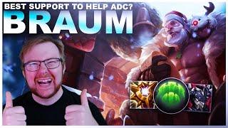 IS BRAUM THE BEST CHAMP TO GET HIS ADC TO LATE-GAME? | League of Legends