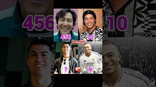 Ronaldo x Mbappe x Ronaldinho x Seong Gi-hun  #shorts #trending #funny #edit