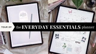 The Everyday Essentials Planner - Undated Digital Planner Flip Through + Goodnotes App Demo