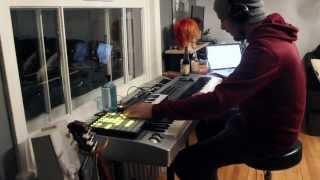 novation's Launchpad piano live looping