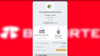 Como realizar un transferencia bancaria SPEI desde la App Banorte Movil