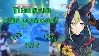 What an f2p tighnari damage looks like.