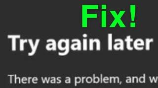 xbox one try again later error message fix