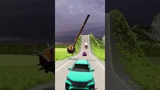 Lucky vs unlucky Cars & Long City Buses vs Hammer - BeamNG Drive