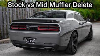 Hellcat Exhaust - Stock vs Mid Muffler Delete (Coldstart/Revs/Flyby)