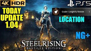 STEELRISING Update 1.04 Patch PS5 | STEELRISING NG+ Grade 1 Longevity Module Location | Steel Rising