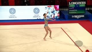 SIMAKOVA Anastasia (RUS) - 2019 Rhythmic Junior Worlds, Moscow (RUS) - Qualifications Rope