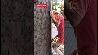 how to Plaster a wall #cementplaster #wallplaster #skills #houseplaster  #plaster #construction