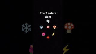The 7 nature signs