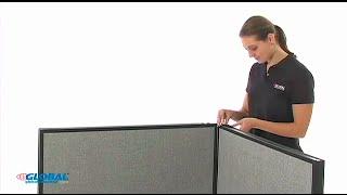 How to Assemble Global Industrial Office Partition Panels with Electric Raceway