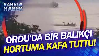 Ordu Fatsa'da Şaşkına Çeviren Olay! Balıkçı Kayığıyla Hortumun İçinden Geçti!