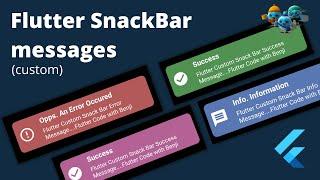 flutter custom message, SnackBars managed by the ScaffoldMessenger