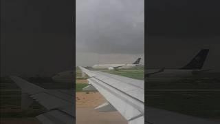 Witness the Moment: Aircraft Takeoff and Passing Plane at Karachi Airport #shorts