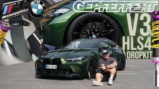 BMW M4 Competition G82 mit GEPFEFFERT KW V3 & HLS4 Dropkit