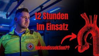 Aortendissektion & bewusstlose Person I 12 Stunden im Einsatz #rettungsdienst #vlog