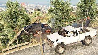 Karin Technical DShk Machine Gun Truck Gameplay. Police chase. GTA 5.