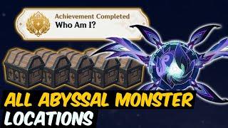 All Abyssal Monster Locations Who am I Hidden Achievement Quenin | Genshin 5.2 Natlan