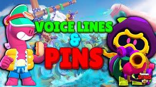 Voice Lines and Pins | Cordelius & Doug #brawlstars