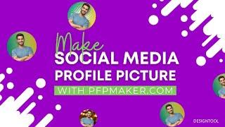 How To Make Social Media Profile Picture In Seconds || PFP MAKER || Designtool ||