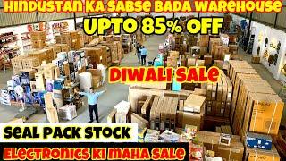 Seal Pack Electronics Items & Home Appliances Warehouse with 80% Off | Fridge, Smart 4k led tv & AC