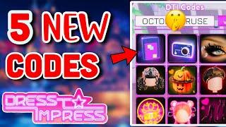 HOW TO GET ALL 5 NEW *SECRET* CODES AND FREE VIP IN DRESS TO IMPRESS 