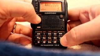 Yaesu VX-8DR: Scanning Memory and VFO Mode