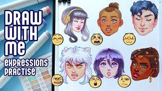 FANART EXPRESSIONS CHALLENGE  i let my followers request the characters!