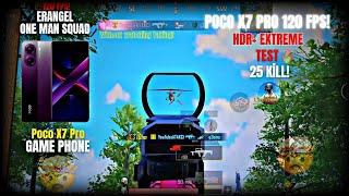 POCO X7 PRO TEST PUBG 120 FPS ERANGEL | BEST GAMING PHONE 