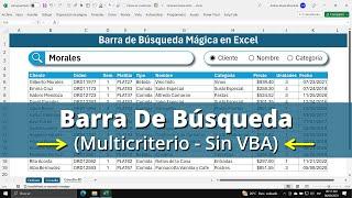 Trucos Ocultos de Excel: Cómo Hacer una Barra de Búsqueda Multicriterio (Sin VBA)