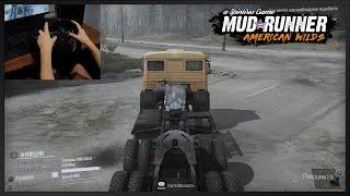 Truck in Mudrunner Steering Wheel with Artplays V 1200 руль в MudRunner