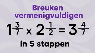 Wiskunde - Breuken Vermenigvuldigen: Uitleg in 5 stappen | StudyGo