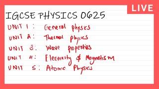 IGCSE Physics 0625 | Complete Syllabus Walkthrough Part 1