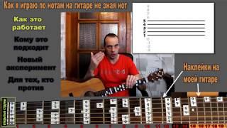 как играть по нотам на гитаре не зная нот  упрощенное объяснение