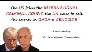 DEM PRES IN 28, US JOINS ICC, TRUMP ADMIN OFFICIALS FACE CHARGES ASTROCITY IN GAZA CALLED A GENOCIDE