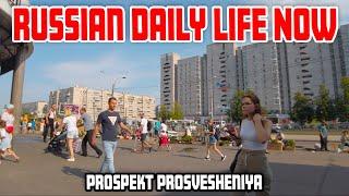 Inside RUSSIA: Daily Prospect Prosvesheniya, Walk in Saint Petersburg