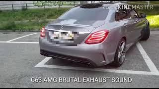 MERCEDES C63 AMG BRUTAL EXHAUST SOUND, E63 AMG SOUND LAMBORGHINI, FERRARI, BUGATTI, MC LAREN