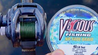 A braid that never fades?  Vicious Fishing's NO-FADE braided line review.