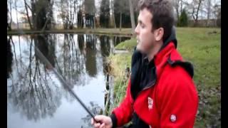 Pete Goodman catching winter roach shallow