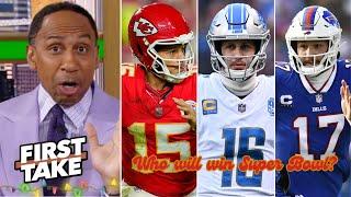 FIRST TAKE | "Chiefs three-peat or Lions, Bills win 1st Super Bowl?" - Stephen A. Smith weighs in