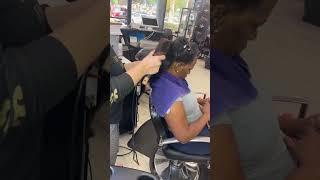 DOMINICAN BLOWOUT ON NATURAL HAIR #ulahair #onemorehair #trending #naturalhair #hairexpert #shorts
