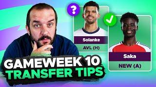 Sell Solanke?  | FPL TRANSFER TIPS | GAMEWEEK 10 | Fantasy Premier League Tips 2024/25