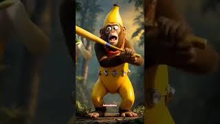 şempanze muz #chimpanzee #banana #shorts
