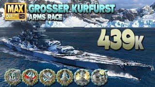 Battleship Grosser Kurfürst: Secondarie build for a giantic game - World of Warships