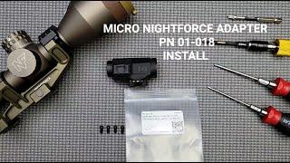 PN 01-018 AIMPOINT MICRO NIGHTFORCE ADAPTER INSTALL (MICRO + NIGHTFORCE NX8 2.5-20x)