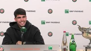 Roland-Garros 2025 - Carlos Alcaraz : “A 5th Grand Slam at the same age as Nadal... it's destiny!”