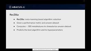 [AutoMLConf'22]: On the Generalizability and Predictability of Recommender Systems